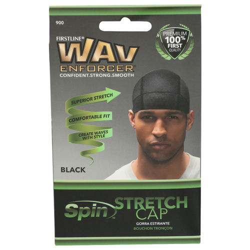 Firstline Wav Enforcer Black Spin Stretch Cap - 1 Each