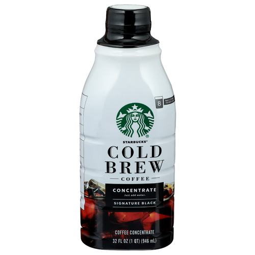 Starbucks Cold Brew Coffee Medium Roast Signature Black - 4 Fluid Ounce - 8 Count