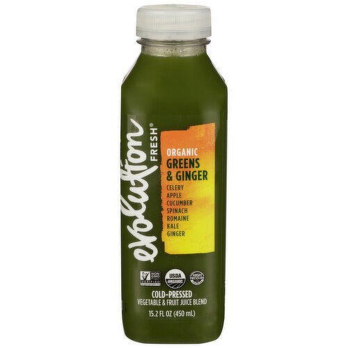 EVOLUTION FRESH Organic Greens And Ginger Org Swt Greensgingr - 15.2 Fluid Ounce