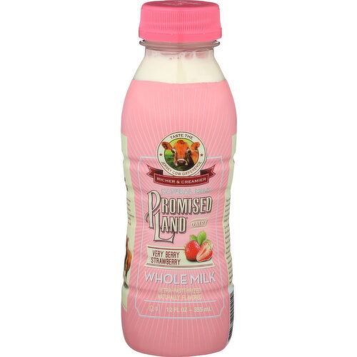 PROMISED LAND Milk Very Berry Strawberry - 12 Fluid Ounce