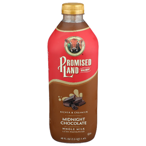 Promised Land Dairy Midnight Chocolate Whole Milk - 48 Fluid Ounce