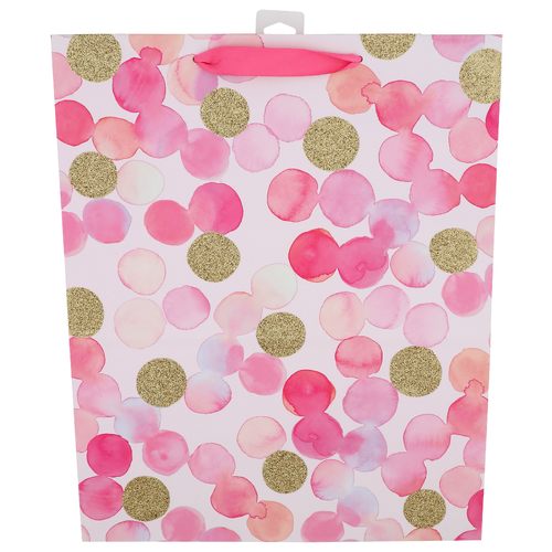 Hallmark Pink Print Gift Bag - 1 Each