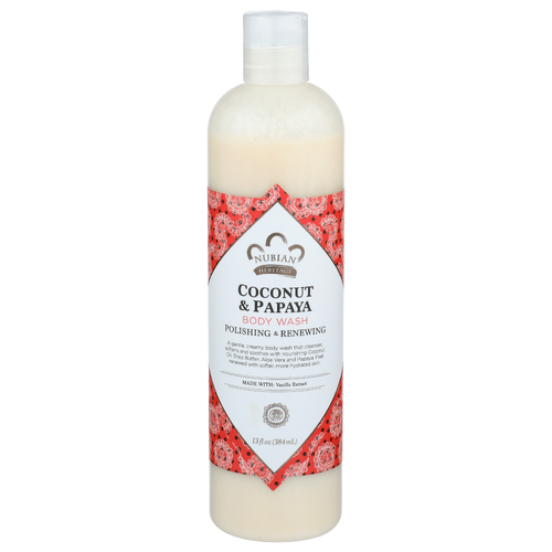 Nubian Heritage Coconut & Papaya Polishing & Renewing Body Wash - 13 Fluid Ounce