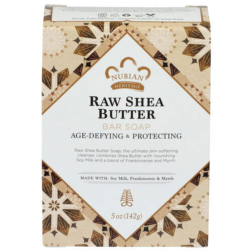 Nubian Heritage Nho Raw Shea Bar Soap Butter - 5 Ounce
