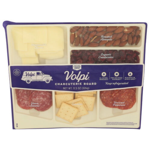Volpi Fresh Cheese, Sweet Notes Of Almond, Slightly Fruity, Heavily Spiced Meat, And Wheat Charcuterie Board - 11.5 Ounce Image 1 of 2
