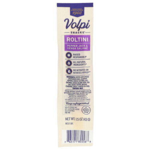 VOLPI Roltini Peprjack & Genoa - 1.5 Ounce