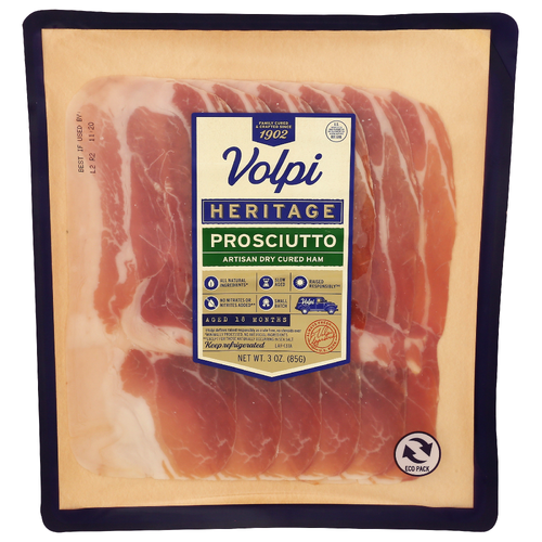 Volpi Sliced Heritage Prosciutto - 3 Ounce