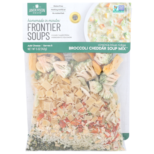 Anderson House Broccoli Cheddar Soup Frontier Soups - 5 Ounce