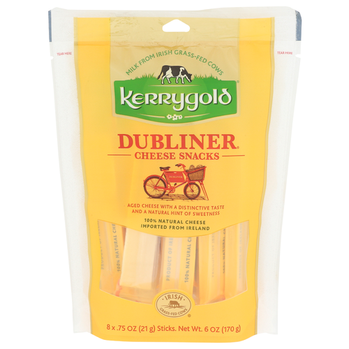 Kerrygold Dubliner Cheddar Sticks - 0.75 Ounce - 8 Count Image 1 of 4