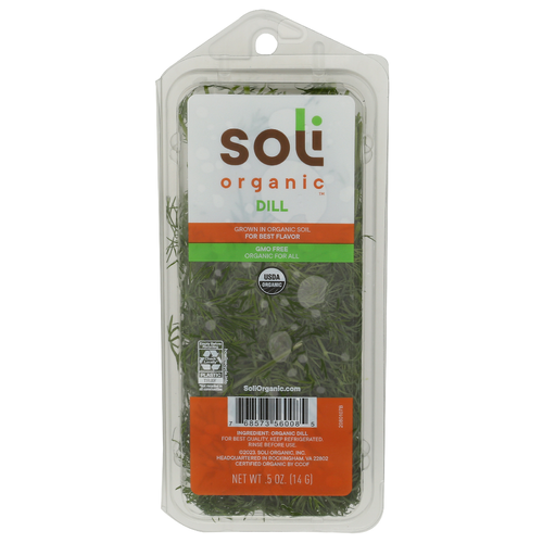 SOLI ORGANIC So Og Dill Clamshell Labels - 0.5 Ounce