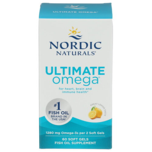 Nordic Naturals Ultimate Omega Lemon - 60 Count