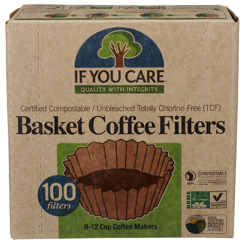 If You Care Basket Coffee Filters - 100 Count