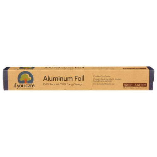 IF YOU CARE 100% Recycled Aluminum Foil - 50 Square foot