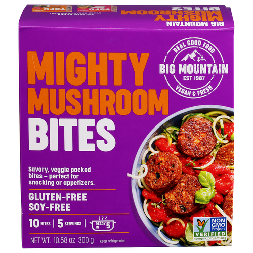 Big Mountain Foods Mmm Mighty Mushroom Bites - 1.058 Ounce - 10 Count
