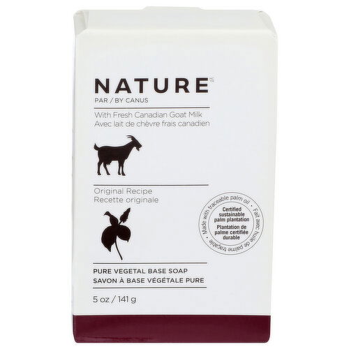 Nature By Canus Original Recipe Pure Vegetal Base Soap - 5 Ounce