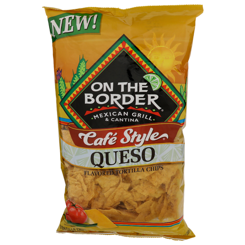 On The Border Café Style Queso Flavored Cafe Tortilla Chips - 13 Ounce Image 1 of 4