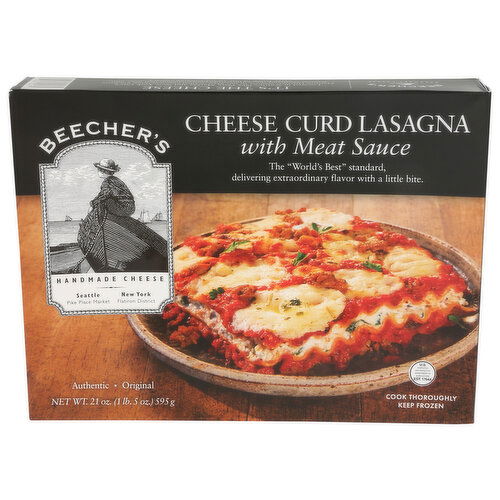BEECHER's Handmade Cheese Frozen Curd Lasagna With Meat Sauce 8 - 21 Ounce