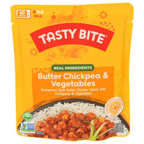 Tasty Bite Indian Entrée Butter Chickpea & Vegetables - 10 Ounce