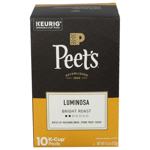 PEET's Coffee Luminosa Breakfast Blend K-Cup Pods Colombia - 0.43 Ounce - 10 Count Image 1 of 3