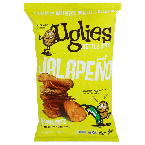 Uglies Kettle Chips Jalapeño Jalapeno - 6 Ounce