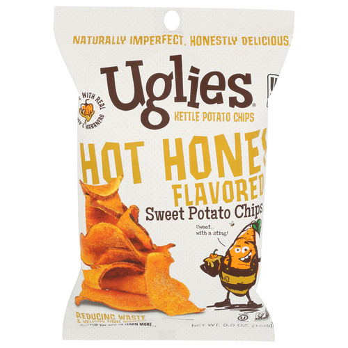 Uglies Kettle Chips Hot Honey Sweet Potato - 5.5 Ounce