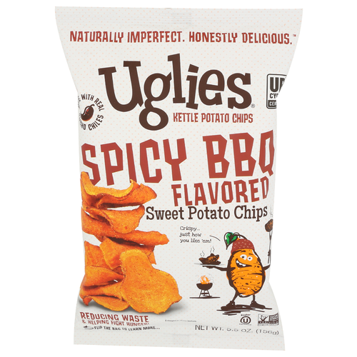Uglies Kettle Chips Spicy BBQ Sweet Potato - 5.5 Ounce