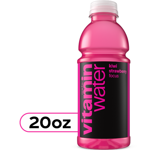vitaminwater Focus Kiwi Strawberry Nutrient Enhanced Flavored Water Beverage - 20 Fluid Ounce Image 1 of 4