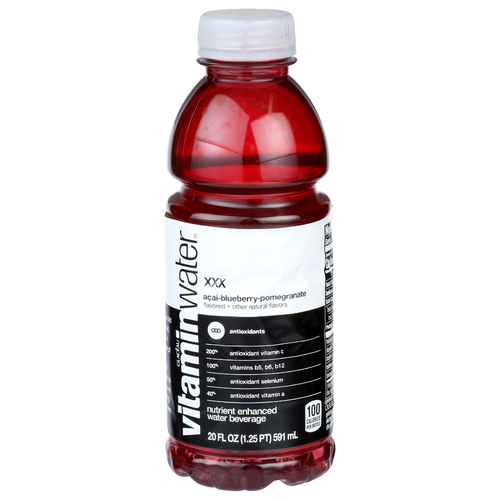 Glaceau Vitaminwater Xxx Acai-Blueberry-Pomegranate Antioxidants - 20 Fluid Ounce