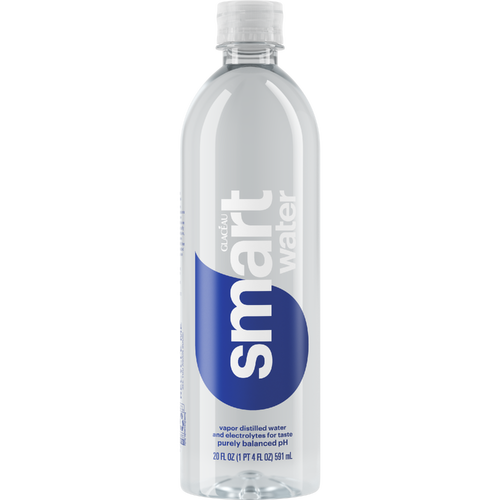 smartwater Water Bottle Vapor Distilled And Electrolytes - 20 Fluid Ounce Image 1 of 2