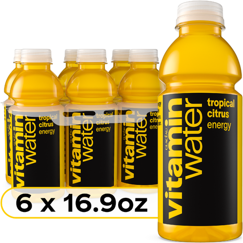 vitaminwater Energy Tropical Citrus Nutrient Enhanced Flavored Water Beverage - 101.4 Fluid Ounce