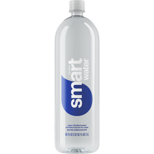 smartwater Water Bottle Vapor Distilled And Electrolytes - 50.7 Fluid Ounce