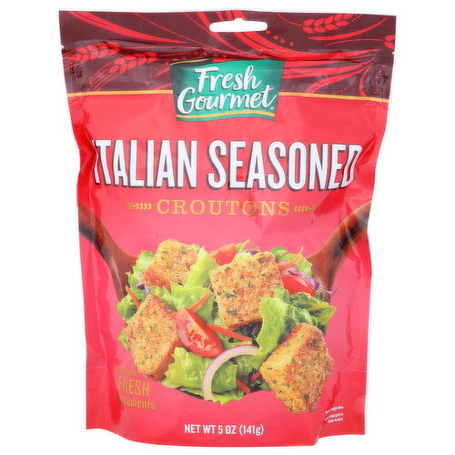 FRESH GOURMENT Croutons Italian Seasoned - 5 Ounce