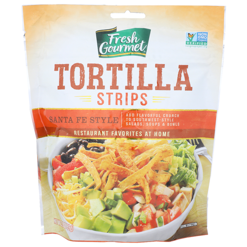 FRESH GOURMENT Tortilla Strips Santa Fe Style - 3.5 Ounce
