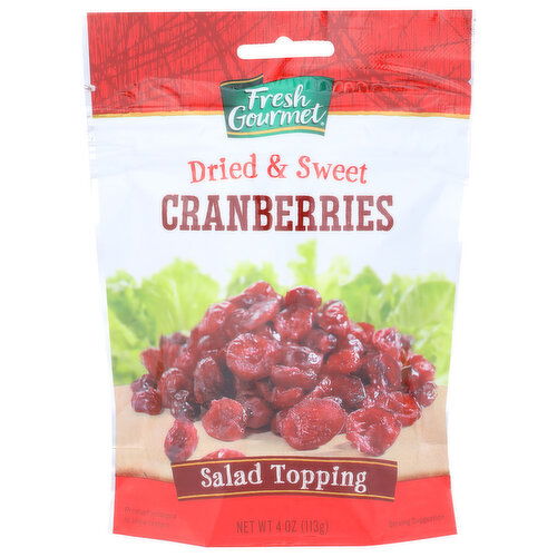 FRESH GOURMET Cranberries Sweet Dried - 4 Ounce