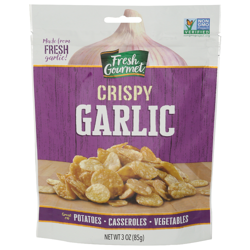 FRESH GOURMET Typical Garlic Flavor And Odor, No Bitter Or Burned Fried Crispy - 3 Ounce