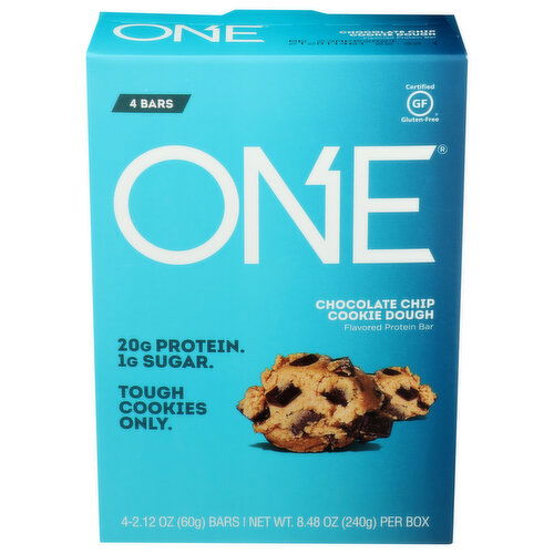 One Brands Chocolate Chip Cookie Dough Protein Bar - 2.12 Ounce - 4 Count