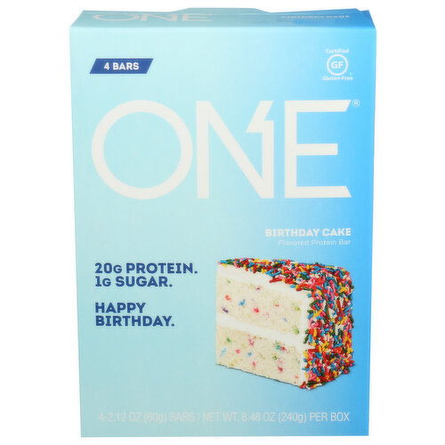 ONE BRANDS Bar Bday Cake Tray - 2.12 Ounce - 4 Count
