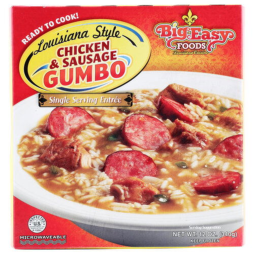 Big Easy Foods Ckn Ssg Gumbo - 12 Ounce