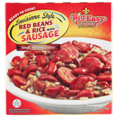 Big Easy Foods Red Bean Rice Ssg - 12 Ounce