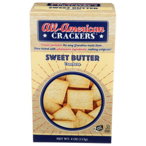 All-American Crackers Snack Sweet Butter - 4 Ounce