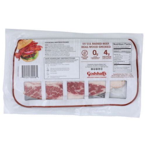 BROOKSHIRE'S Godshalls Bacon Beef Sliced - 10 Ounce