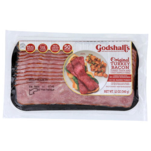 Godshall's Bacon, Original, Turkey - 12 Ounce