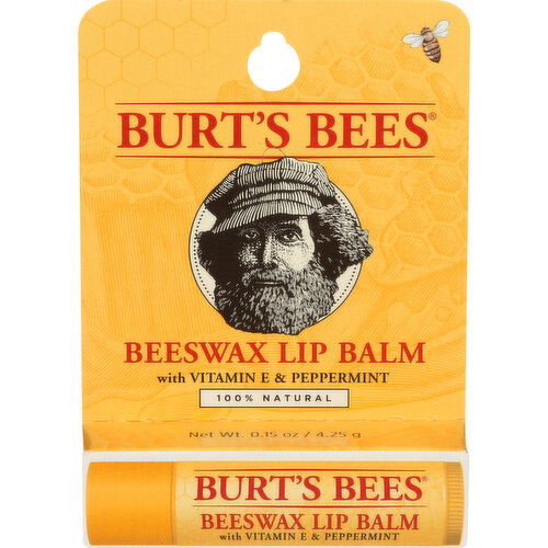 Burt's Bees Lip Balm Beeswax - 0.15 Ounce