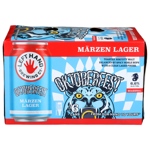 Left Hand Brewing Co Seasonal Oktoberfest Marzen Lager - 12 Fluid Ounce - 6 Count