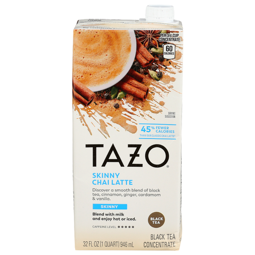 Tazo Boxed Tea Skinny Chai Latte Concentrate - 32 Fluid Ounce