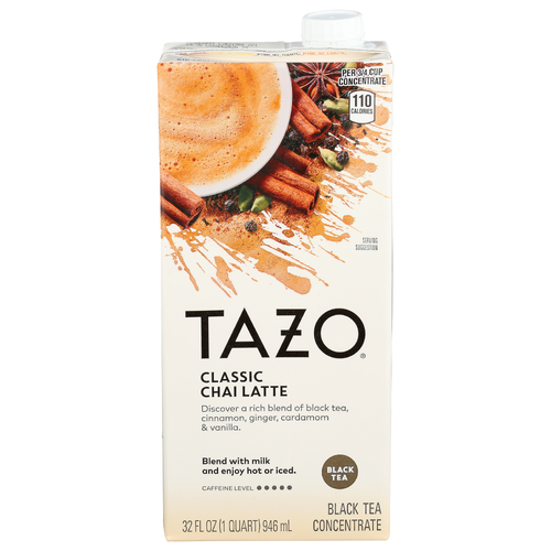 Tazo Boxed Tea Chai Latte Concentrate - 32 Fluid Ounce