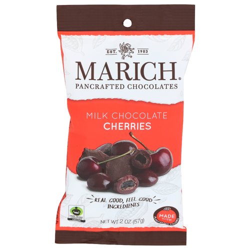 MARICH Chocolate Milk Cherries Panned 2-12 - 2 Ounce