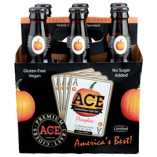 Ace California Pumpkin Limited Release Craft Cider - 6 Count