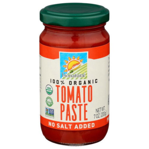 Bionaturae Organic No Salt Added Tomato Org Paste - 7 Ounce