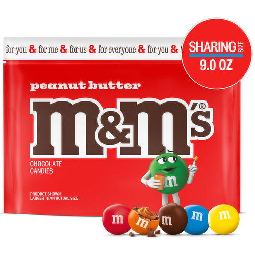 M&M'S M&M'S Peanut Butter Milk Chocolate Candy Bag - 9 Ounce